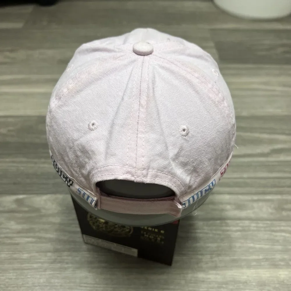 Juicy Couture Hat Cadet Beret Army Hat Youth‎ Kid Pink Rhinestone Bedazzle Shiny